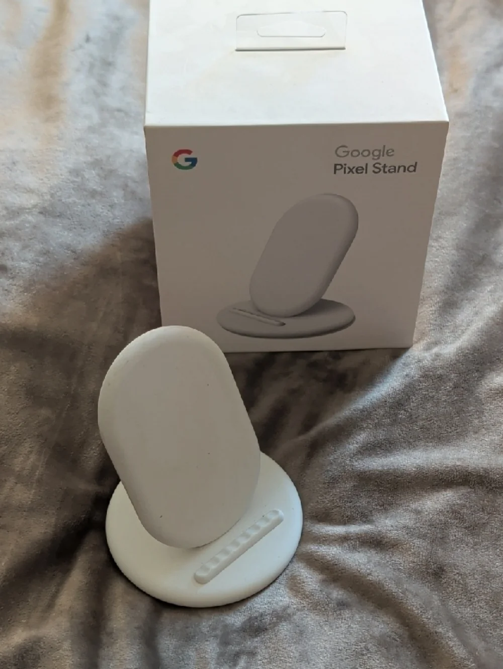 google White Pixel Stand Wireless Charging Dock